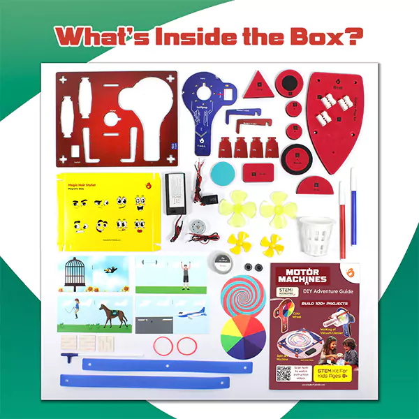 Motor machines 100+ Science Experiments Kit | DIY Science Experiment | Ages 6-12 - Image 3