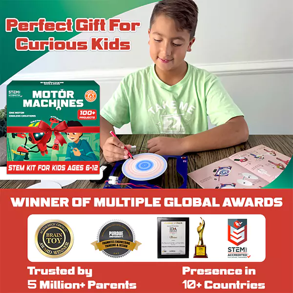 Motor machines 100+ Science Experiments Kit | DIY Science Experiment | Ages 6-12 - Image 2