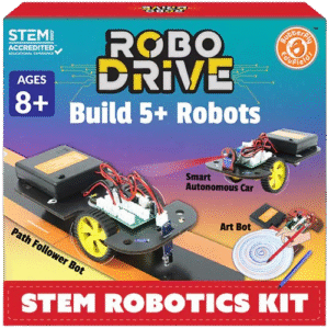 ROBO DRIVE : 5 in 1 STEM Robotics Kit | Electronic sensor modules | 8-12 years